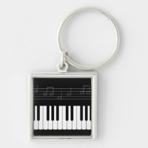 Piano keyboard keychains