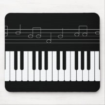 Piano keyboard mouse pads