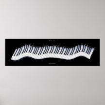 PIANO KEYBOARD Music Lover Art Poster