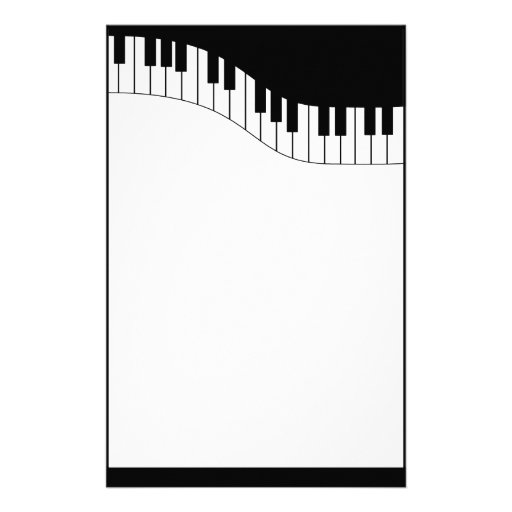 Piano Keyboard Music Stationery