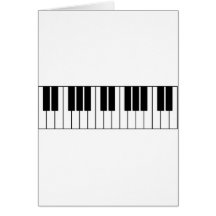 Piano Keys Card