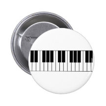 Piano Keys Pinback Buttons