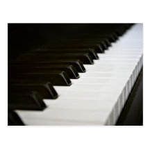 Piano Keys postcard