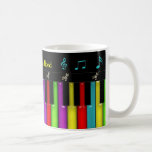 Piano Mug - Colourful Keys - Fun