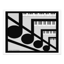 Piano Music Invitation