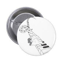 Piano Music Pinback Button