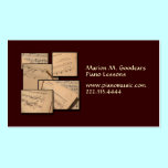 Piano Music Teacher Standard Business Card business cards