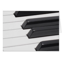 Piano or Organ Keyboard Keys Greeting Card