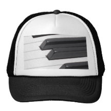 Piano or Organ Keyboard Keys Trucker Hats