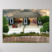 Piano Penthouse Sunset Posters