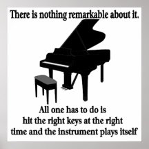 Piano Player Poster Pianist Musician