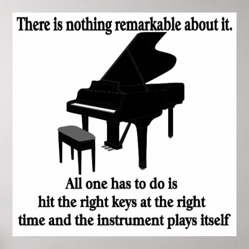 Piano Player Poster Pianist Musician