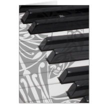 Piano Tattoo Card