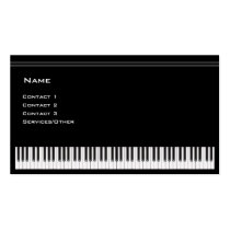 Piano Teacher business cards