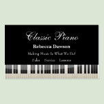 Piano Teacher business cards