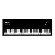 Piano Teacher business cards
