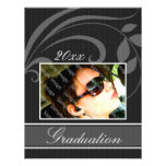 Pic Black Open House Party Graduation Invitations invitations