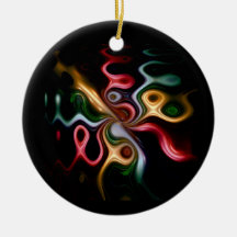 Picasso Rose Christmas Ornament
