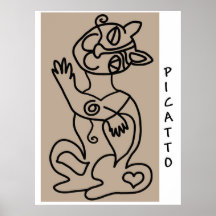 PICATTO black on buff Posters