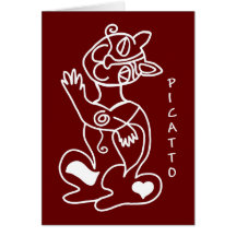 PICATTO says hello Greeting Cards