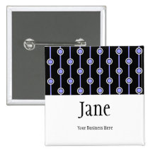 PICK-A-COLOR Dots And Stripes Name Badge Button