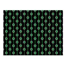 PICK-A-COLOR Dots And Stripes Postcard