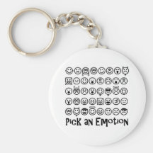 Pick An Emotion Keychains
