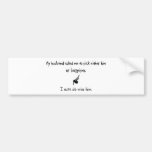 Pick Husband or Bagpipes Bumper Stickers