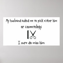 Pick Husband or Cosmetology Poster