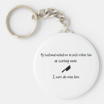Pick Husband or Cutting Meat Keychains