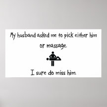 Pick Husband or Massage Print