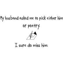 Pick Husband or Poetry Acrylic Cut Outs