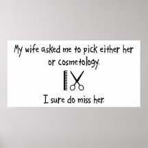 Pick Wife or Cosmetology Print