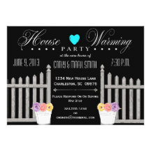 Picket Fence HouseWarming Party Invitation