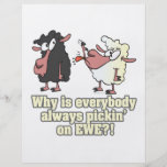 picking on EWE black sheep humour Custom Flyer