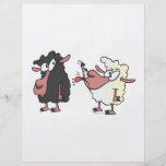 picking on the black sheep cartoon flyer design