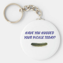 PICKLE HUG KEYCHAIN