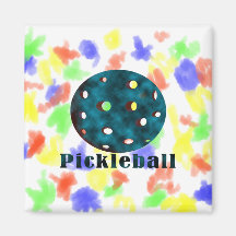 pickleball clouded blue text n ball .png fridge magnet