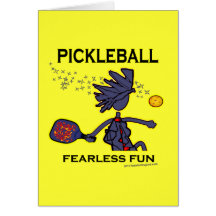 Pickleball Fearless Fun Greeting Card