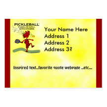 Pickleball Paddles Well With Others Business Cards