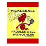 Pickleball Paddles Well With Others Post Card
