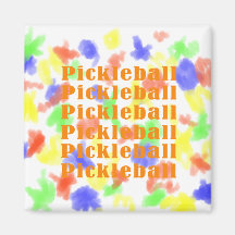 pickleball repeat orange.png refrigerator magnet