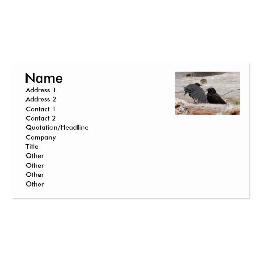Picture of Crows Business Card Templates