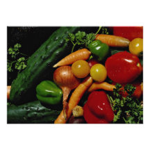 Picture of Fresh vegetables Custom Announcement