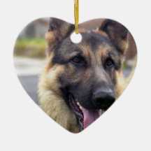 Picture of German Shepherd Ornamen Christmas Tree Ornaments