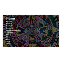 Picture of Woven cloth, Mexican design, Cuernavaca Business Card
