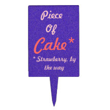 Piece of Cake Flavour Cake Topper