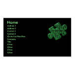 Piece of information business card