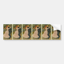 Pierre-Auguste Renoir's Dance at Bougival (1883) Bumper Stickers