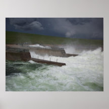Pierre, SD Oahe Dam Spillway, 2011 Flood Posters